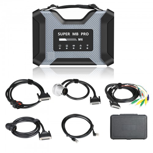 SUPER MB PRO M6 Wireless Star Diagnosis Tool Configurazione completa Funziona sia su Auto che su Camion Supporta W223 C206 W213 W167