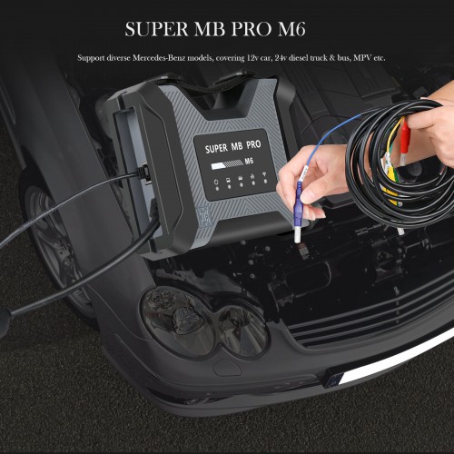 SUPER MB PRO M6 Wireless Star Diagnosis Tool Configurazione completa Funziona sia su Auto che su Camion Supporta W223 C206 W213 W167