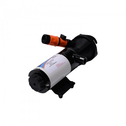 Portable 12V RV Sewage Pump, RV Waste Pump, Quick Release Sewage Pump with Fresh Water Rinse and Crushing Function, for Boat Marine RV Camper