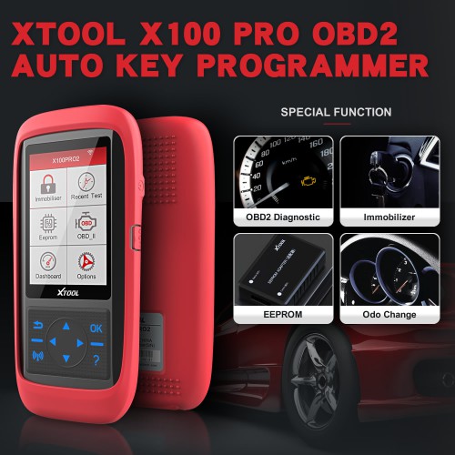 XTOOL X100 Pro2 OBD2 Auto Key Programmer/Mileage Adjustment with EEPROM Adapter