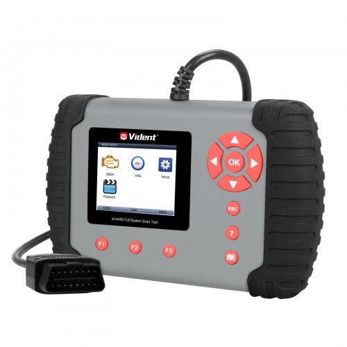 VIDENT iLink400 Full System Scan tool Support ABS/SRS/EPB//DPF Regeneration/Oil Reset Update Online (Single Maker)