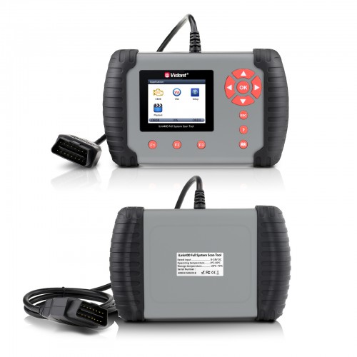 VIDENT iLink400 Full System Scan tool Support ABS/SRS/EPB//DPF Regeneration/Oil Reset Update Online (Single Maker)