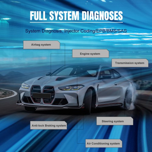 AUTEL MaxiCOM MK808Z Bidirectional Diagnostic Scanner 40+ Service, All/Full System Diagnosis, Injector Coding/EPB/BMS/SAS Supporta Lingua Italiana