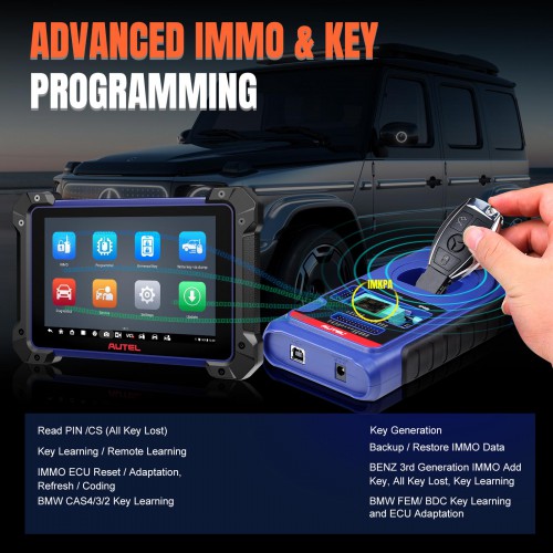 (2 Anni Aggiornamento) 2023 Autel MaxiIM IM608 II (IM608 PRO II) Automotive All-In-One Key Programming Tool Get 2pcs of OTOFIX Watches