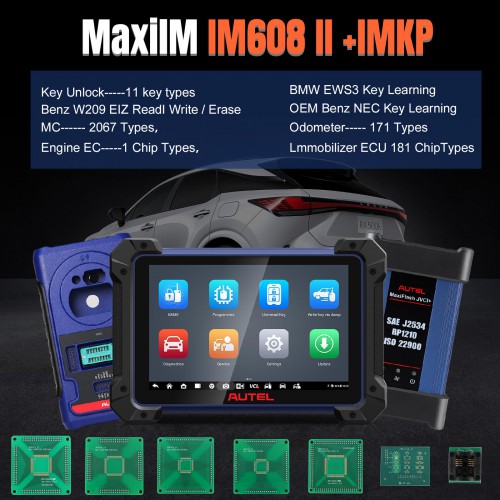 2024 Autel MaxiIM IM608 II (IM608 PRO II) Automotive All-In-One Key Programming Tool Get 2pcs of OTOFIX Watches