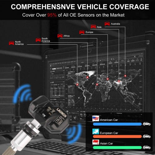[EU Spedizione] Launch X-431 TSGUN TPMS Tire Pressure Detector Handheld Terminator X431 TSGUN Sensor Activator Programming Tool 4 Pezzi/Lot