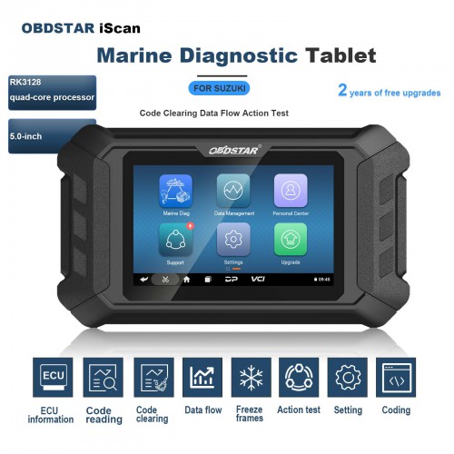2024 OBDSTAR iScan SUZUKI Marine Diagnostic Tablet Code Reading Code Clearing Data Flow Action Test