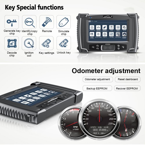 Lonsdor K518ISE Key Programmer K518ISE Odometer Adjustment Tool Support VW 4th 5th Immobilization Free 6 months Toyota AKL Online Calculation License