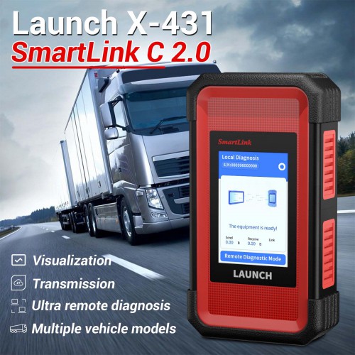 Launch X-431 SmartLink C 2.0 Modulo per Autocarri Pesanti Nuovo HD3 Diagnostic Truck/Machinery/Commercial Vehicles Funziona con X431 PRO3/ V+/PRO3S