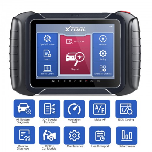 XTOOL D8 Professional Automotive Scan Tool Bi-Directional Control OBD2 Car Diagnostic Scanner+ECU Coding 31+ Services+Key Programming
