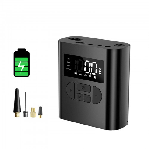 Intelligent Charging Pump 25-35 PSI in 1MIN Quick Pump 3*2000mAh for Car/Bike/Motorcycle/Sports Ball/Mountain Bicycle