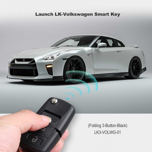 Launch LK-Volkswagen Smart Key (Folding 3-Button-Black) LK3-VOLWG-01 5Pezzi/Lot