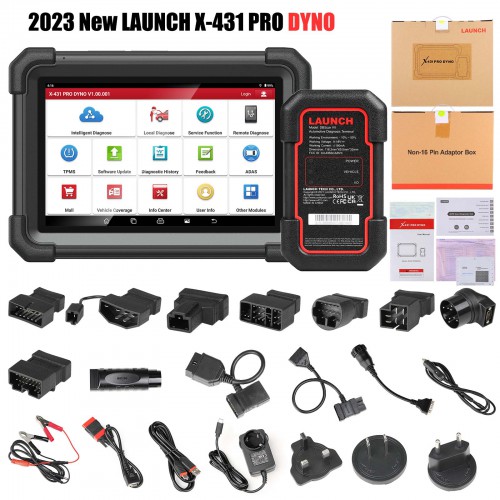 2024 LAUNCH X-431 PRO DYNO Full Systems OBD2 Diagnostic Scanner Support Bi-directional ECU Coding