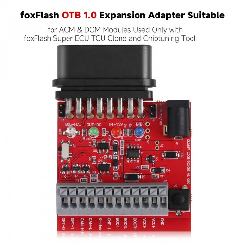 Foxflasher Adattatore OTB 1.0 (Adattatore OBD su Bench) per Programmatore Foxflash