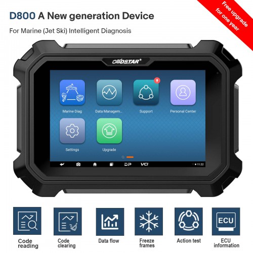 (Auto 6% Sconto)OBDSTAR D800 A New generation Device for Marine (Jet Ski) Intelligent Diagnosis