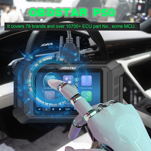 OBDSTAR P50 Airbag Reset Intelligent Airbag Reset Equipment Covers 86 Brands and Over 11600+ ECU Part No.