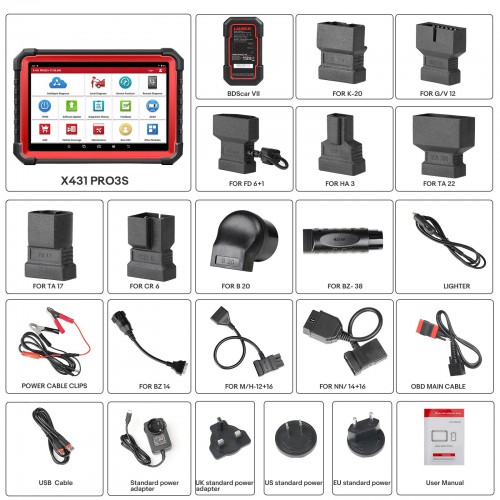2024 LAUNCH X431 PRO3S+Bi-Directional Scan Tool 31+ Reset Service, OE-Level Full System Bluetooth Diagnostic Scanner/ECU Coding/AutoAuth
