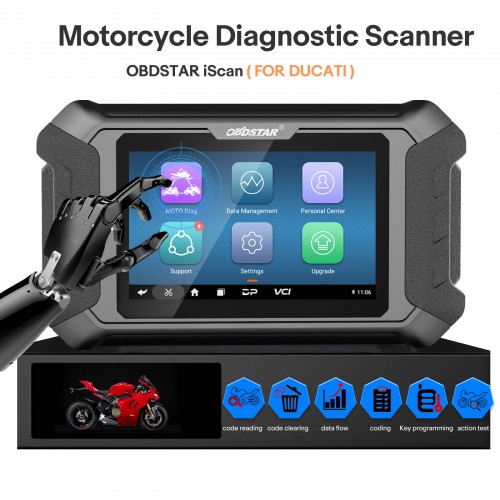 OBDSTAR iScan per DUCATI Motorcycle Diagnostic Tool Supporta IMMO Programmazione