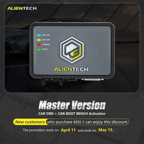 ALIENTECH KESS3 V3 Master Version Car OBD + Car BOOT BENCH Activation(New Users)