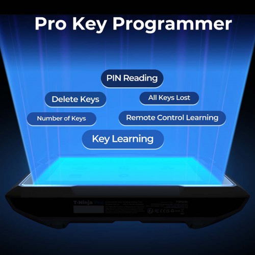 TOPDON T-Ninja Pro OBD Key Programmer Key Learning Remote Control Learning PIN Reading Delete Keys All Keys Lost