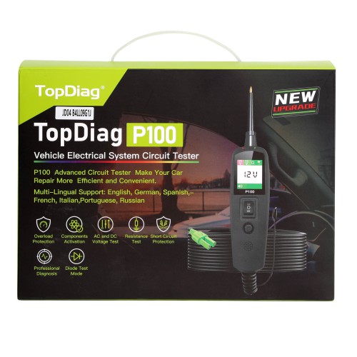 TOPDIAG P100 10 Meters Long Automotive Circuit Diagnostic Tester