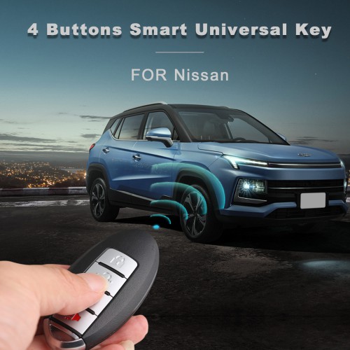 AUTEL IKEYNS004AL Nissan, 4 Buttons Smart Universal Key 5pcs/lot