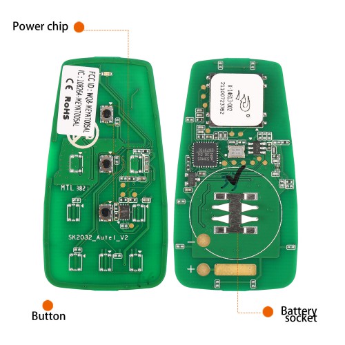 AUTEL IKEYAT003AL AUTEL Independent, 3 Buttons Smart Universal Key