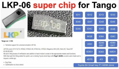 LKP-06 Super Chip for Tango Compatible with Autel, KYDZ, Tango 10Pezzi/Lot