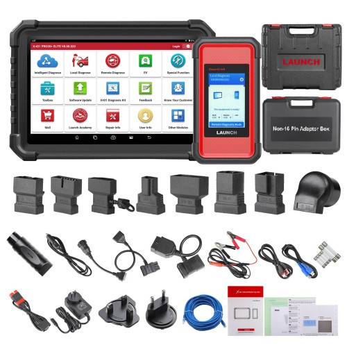 Luanch X431 PRO3S+ Elite SmartLink Strumento di Scansione Bidirezionale con J2534, Mappa Topologica, oltre 60 servizi, codifica online FCA