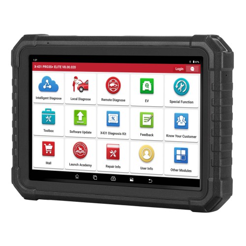 Luanch X431 PRO3S+ Elite SmartLink Strumento di Scansione Bidirezionale con J2534, Mappa Topologica, oltre 60 servizi, codifica online FCA