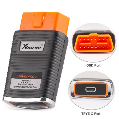 XHORSE XDMVJP MVCI PRO+ J2534 Super Vehicle Diagnosis Programming Cable Support Multi-Vehicle and Multi-Protocol