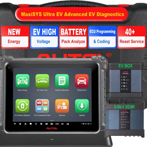 95% Nuovo AUTEL MaxiSYS Ultra EV Advanced EV Diagnostics with MaxiFlash VCMI High-voltage System Diagnostics Battery Pack Diagnostics EU Versione