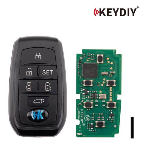 KEYDIY KD TB01-6  for Toyota for Lexus Universal Smart Remote Key 6 Buttons With 8A Transponder 5pcs/Lot