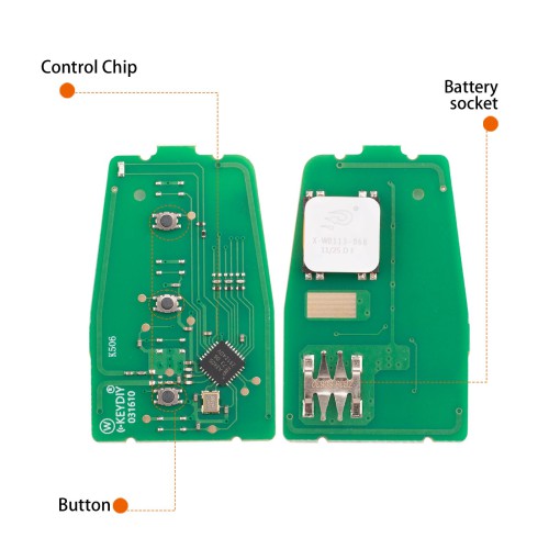 KEYDIY KD ZB39-3 Universal Smart Remote Key 3 Buttons for Hyundai Type 5pcs/Lot