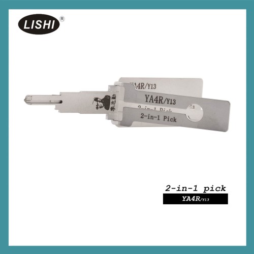 LISHI YA4R/Y13 Flat Milling Tool 2-in-1 Pick & Decoder for Cabinet, Drawers, Utilities, Canopy
