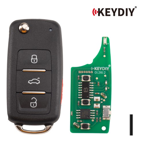 KEYDIY KD B08-4 Universal Flip Remote 3+1 Buttons for Volkswagen Type