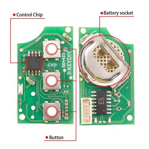 KEYDIY KD B07-3 Universal Flip Remote Key 3 Buttons for Bentley Type 5 pezzi/Lot