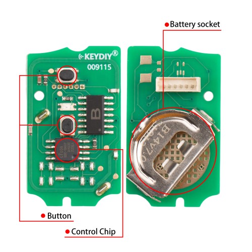 KEYDIY KD B14-2 Universal Flip Remote Key 2 Buttons for Mazda Type 5pcs/Lot