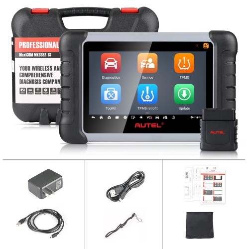 AUTEL MaxiCOM MK808Z-TS Car Scanner Bidirectional Tool with 36+ Service, All Systems Diagnoses, Top TPMS Relearn Programming Scanner, Bluetooth