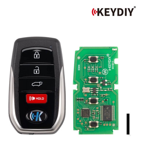 KEYDIY KD TDB01-4 Universal Smart Remote Key 3+1 Buttons for Toyota Type 5pcs/Lot
