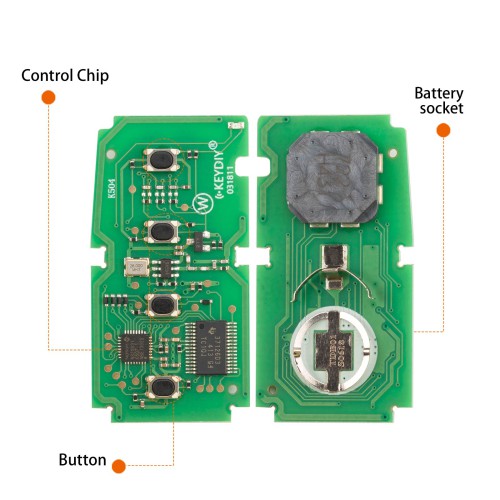 KEYDIY KD TDB01-4 Universal Smart Remote Key 3+1 Buttons for Toyota Type 5pcs/Lot