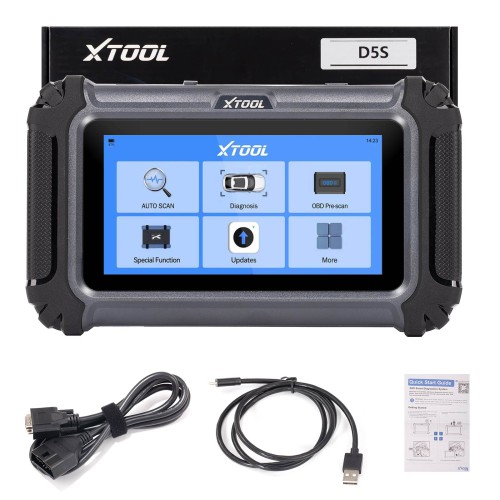 XTOOL D5S Vehicle Scanner with 16 Maintenance Services Supports Oil Light Reset, EPB, SAS,BMS Reset, Throttle, TPMS Reset, ABS,