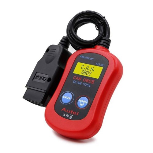 Autel MS300 Universal OBD2 Scanner Car Code Reader, Turn Off Check Engine Light, Read & Erase Fault Codes, Check Emission Monitor Status CAN Vehicles