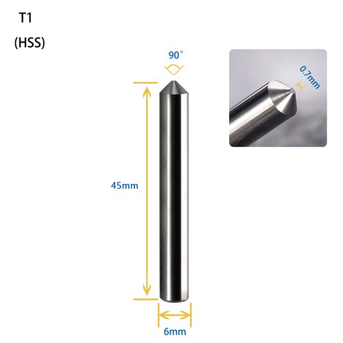 GODIAG T1 90° Tracer φ6x90°x48L-0.7 For SILCA MATRIX PRO, MATRIX EVO, MATRIX SLX, MATRIX SX, MATRIX S 5 Pezzi/Lot