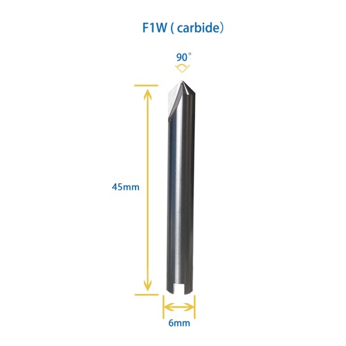 GODIAG F1W 90° Dimple Cutter φ6.0x90°x48-0.7x2T For SILCA MATRIX PRO, MATRIX EVO, MATRIX SLX, MATRIX SX, MATRIX S