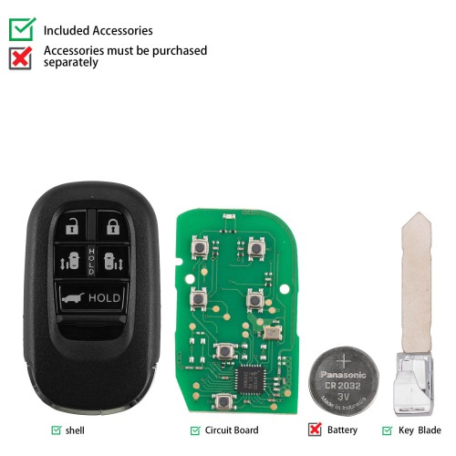 KEYDIY KD ZB46-5 Universal Smart Remote Key 5 Buttons 5pcs/Lot