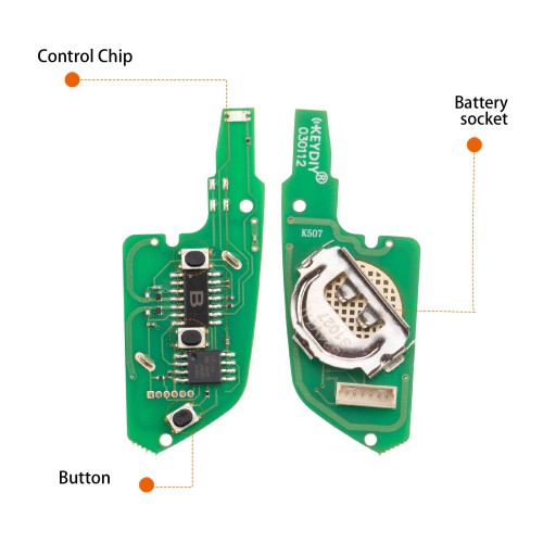 KEYDIY KD B24-3 Universal Flip Remote Key 3 Buttons for Lexus Type