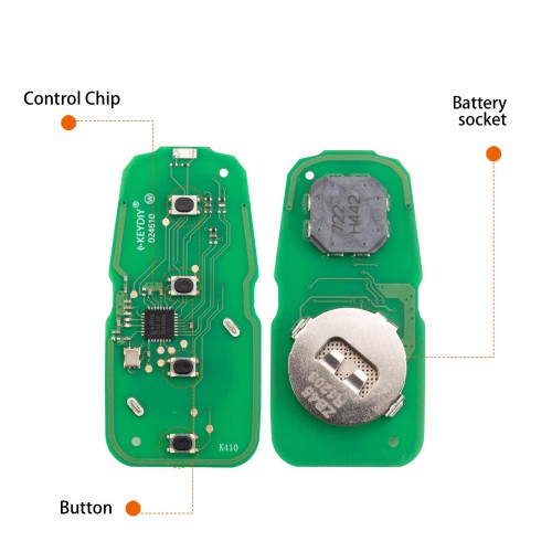 KEYDIY KD ZB45-4 Universal Smart Remote Key 3+1 Buttons for Geely Type