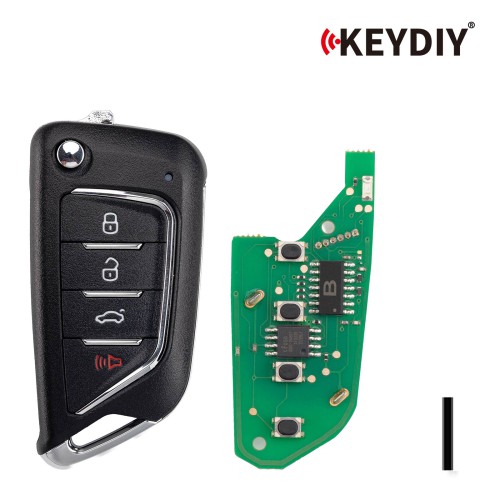 KEYDIY KD B21-4 Universal Flip Remote Key 3+1 Buttons Knife Type 5Pcs/Lot