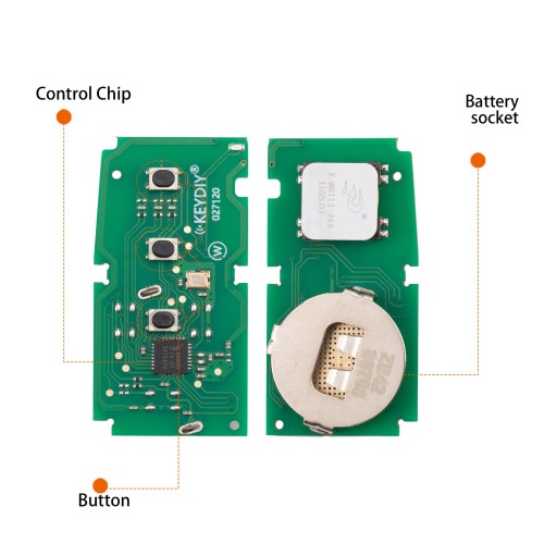 KEYDIY KD ZB42-3 Universal Smart Remote Key 3 Buttons for Lexus Type 5 Pezzi/Lot
